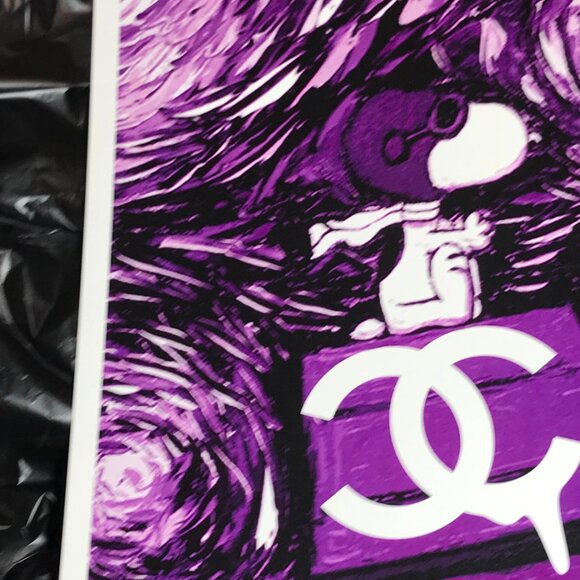 Death NYC Ltd Ed Signed Original Graffiti Print Snoopy Chanel Pop